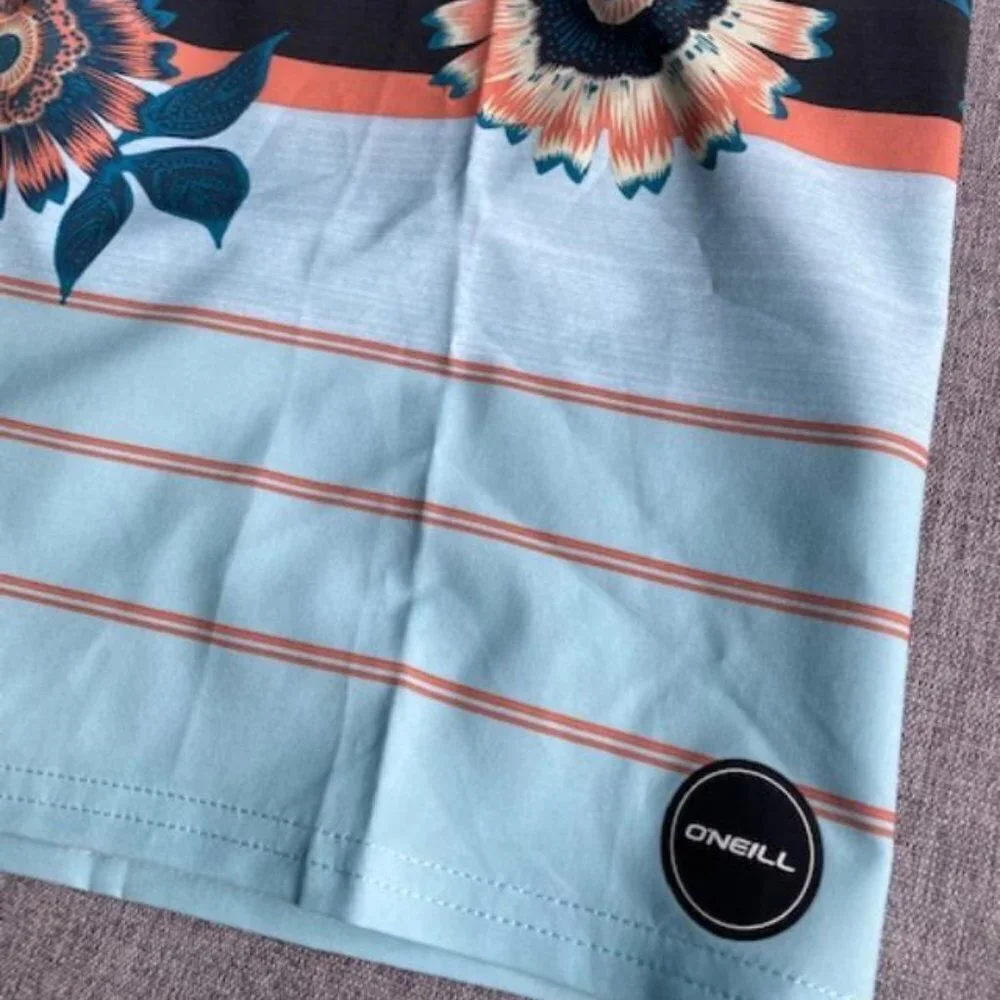 Water Resistant Hyperfreak Stretch Swim Boardshorts, 20 Inch Out seam, Size 34